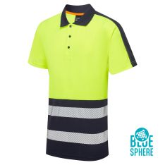 Essentials Hi-Vis Eco Coolair Yellow Polo Shirt