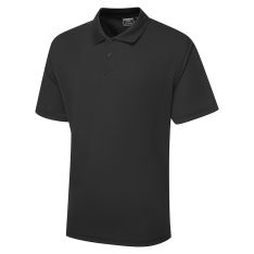 Supertouch Black Bird Eye Polo Shirt