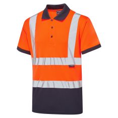 Supertouch Hi-Vis 2 Tone Orange Polo Shirt
