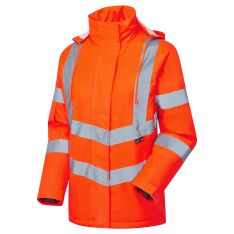 Women's Hi Vis Orange Kamela Padded Jacket 
