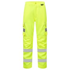 Ladies Hi Vis Yellow Hana Combat Trouser