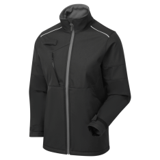 System Eco 3 Layer Black/Grey Softshell Jacket – Women's