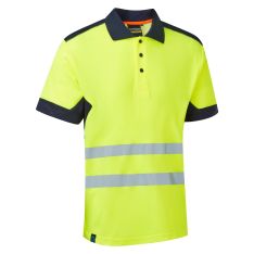 System Hi-Vis Eco Yellow CottonCool Short Sleeve Polo