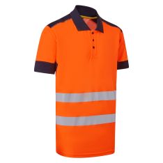 System Hi-Vis Eco Orange CottonCool Short Sleeve Polo
