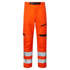 System Hi-Vis Eco Stretch Softshell Orange Trouser 