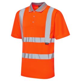 Supertouch Hi Vis Orange Bird Eye Polo Shirt
