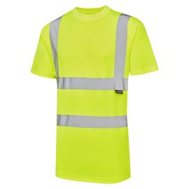 Supertouch Hi Vis Yellow Bird Eye T-Shirt